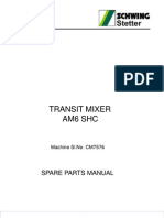 Transit Mixer Am6 SHC: Spare Parts Manual