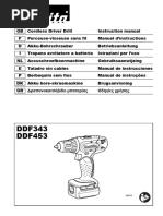 Makita DDF343 - DDF453 Manual