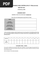 Second Call Written Test (14 Feb 2022) With Solutions