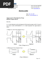 Service Letter: Improvement of Fuel Injection Pump Himsen Engine H25/33