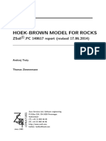 Zsoil - HB - Hooke Brown Model Rock