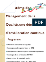 Démarche Qualité ISO 9001 Vs 2015