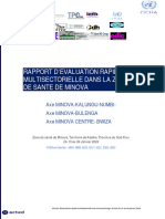 Rapport D'Evaluation Rapide Multisectorielle Dans La Zone de Sante de Minova