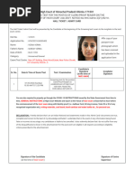 Hall Ticket (Admit Card)