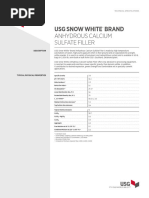 Snow White Calcium Sulfate Filler Data en IG575