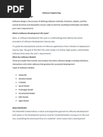 Software Engineering Summary