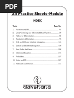 XII - JEE Maths - Practice Sheet