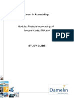 Financial Accounting 3A Study Guide