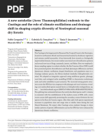 Zoologica Scripta - 2024 - Cerqueira - A New Antshrike Aves Thamnophilidae Endemic To The Caatinga and The Role of