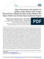 Automatic Mapping of Lineaments and Analysis