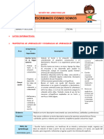 2º E2 S3 Sesion D3 Com Escribimos Como Somos