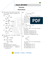 Nomenclature - Practice Sheet - Arjuna JEE 2024