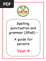 Year 4 SPAG Parent Leaflet