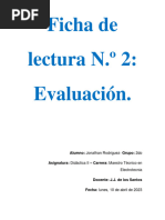 Ficha de Lectura 2 - Evaluacion