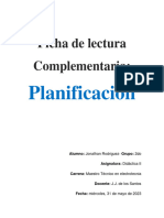 Ficha de Lectura Complementaria - PLANIFICACION