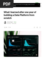 What I Learned After One Year of Building A Data Platform From Scratch - by Jeremy Surget - Medium