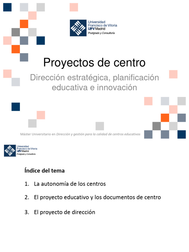 Presentaci%C3%B3n_tema_4_Proyectos_de_centro | PDF | Plan de estudios ...