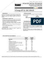 RHDT0192021 Aceite Hi Energy Api SL Sae 20W 50 25W 50 25W 60