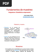 Fundamentos de Muestreo