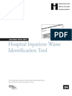  Hospital Inpatient Waste Identification Tool White Paper 2011