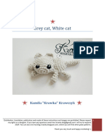 Grey Cat White Cat Crochet Pattern by Krawka