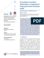 On Nonlinear Viscoelastic Deformations - A Reappraisal of Fungs Quasi-Linear Viscoelastic Model