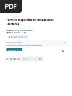 Formato Inspeccion de Instalaciones Electricas - PDF - Ingenieria Eléctrica - Electricidad