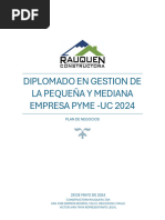 Plan de Negocio Rauquen - 2024 Victor Jara Tapia