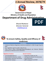 Department of Drug Administration: Government of Nepal Ministry of Health and Population