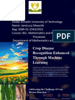 Crop Disease Recognition Enhanced Through Machine Learning