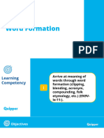 English 9 - Unit 5 - Lesson 2 - Word Formation