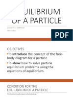 Lecture 3 Equilibrium of Particles