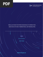 RS33 Ver.1 Regulations For Provisioning of Opearation Services of Non-Terrestrial Network (NTN)