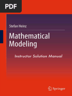 Stefan Heinz - Mathematical Modeling. Instructor Solution Manual