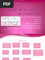 Partes de La Pantalla de Power Point