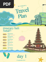 Pastel Yellow Illustrative Travel Plans Presentation