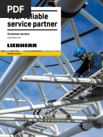 Liebherr Maritime Cranes Customer Service Brochure Your Reliable Service Par