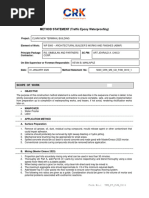 METHOD STATEMENT (Traffic Epoxy Waterproofing)