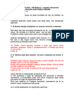 Seminário. A Multiplicação Dos Pães - 20.06.24