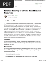 Forensic Recovery of Chrome Based Browser Passwords