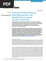 A Dataset For Benchmarking Neotropical Anuran Calls Identification in Passive Acoustic Monitoring