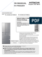 Hitachi R-KWC570KH, R-KWC570KS Instruction Manual