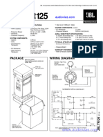 JBL Tr125 Manual de Servicio