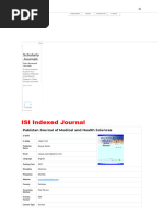 International Scientific Indexing (ISI)