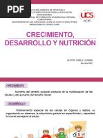 Crecimiento, Desarrollo y Nutrición