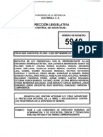 Iniciativa 5940 Ley para Garantizar La Proteccion Integral Contra Los Trastornos de La Identidad de Genero