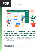 Como Automatizar As Suas Planil - Tiago P. Ribeiro