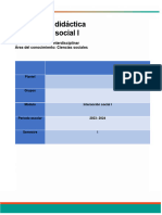 Planeación Didáctica Interacción Social I