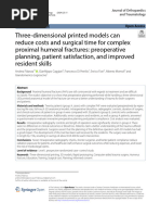 Three-Dimensional Printed Models Can Reduce Costs and Surgical Time For Complex