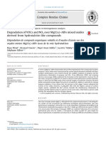 Degradation of VOCs and NOx Over MG Cu AlFe Mixed Oxides - 2015 - Comptes Rend